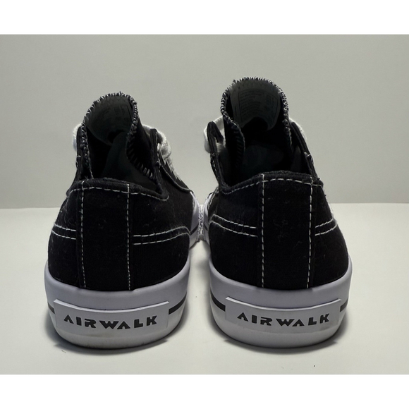 Airwalk Legacee Black & White Canvas Sneakers Lightweight Womens Size 5 New - Picture 6 of 10